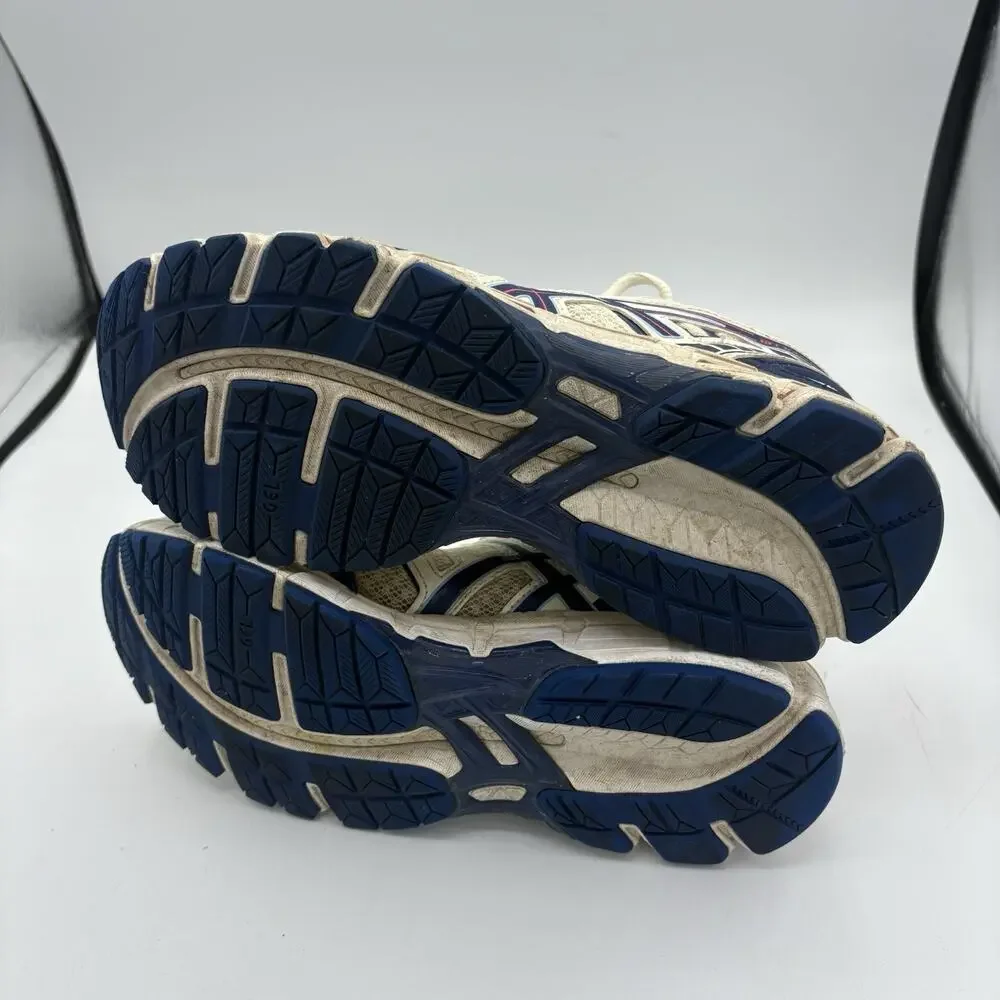 Asics Sneakers Mens Size 6.5 Sportstyle Gel-Kayano 20 Creme Deep Marine Running‎